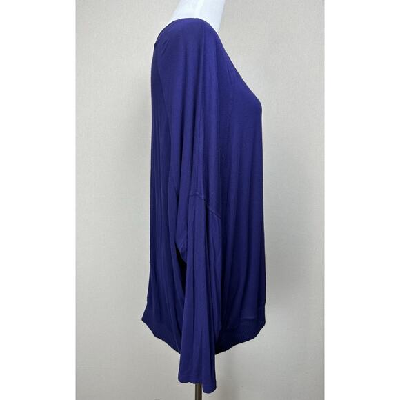 Lane Bryant Women’s Sz 18/20 Pullover Sweater Purple Light Weight Boxy Lagenlook - Picture 5 of 14